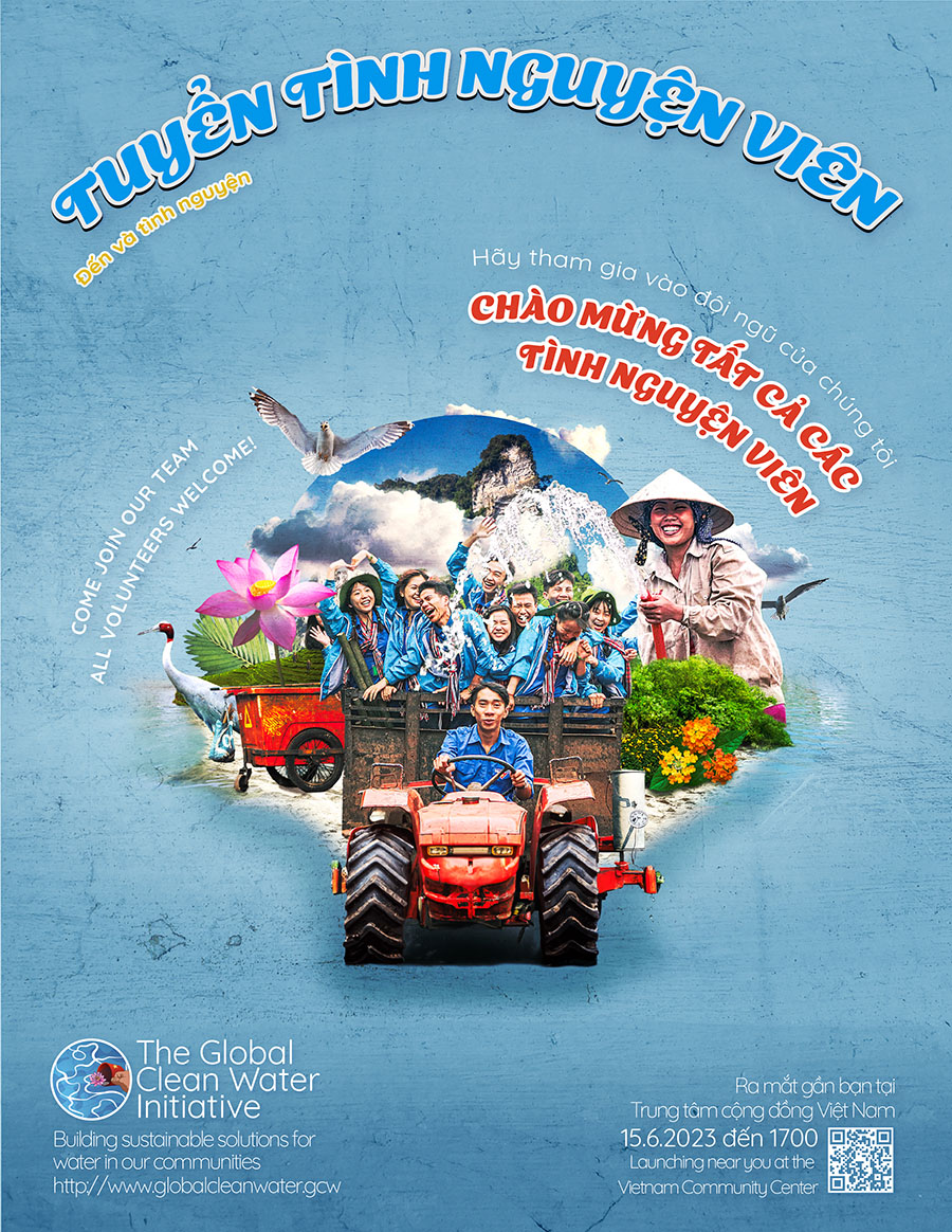 Portfolio work of Vietnamese volunteer poster
